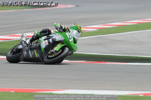 2010-06-26 Misano 2031 Rio - Superbike - Qualifyng Practice - Roger Lee Hayden - Kawasaki ZX 10R